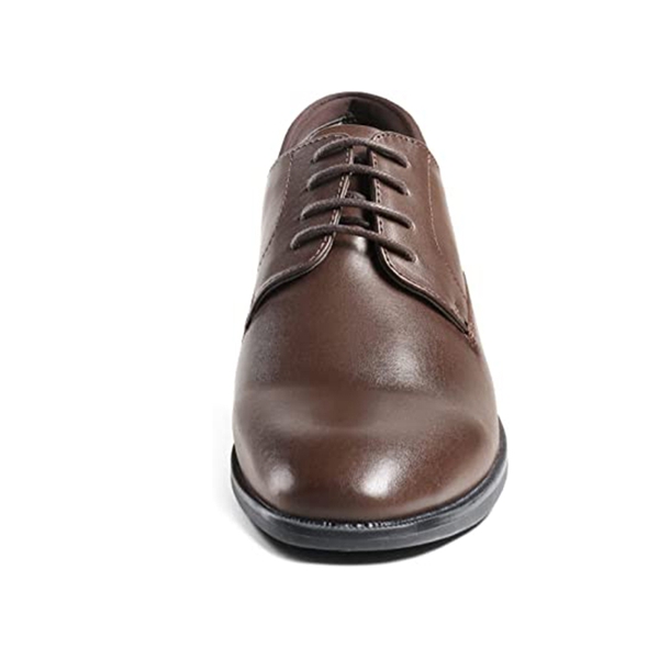 Men's Classic Plain Toe Oxford Shoes - DARK BROWN - 3